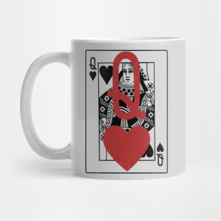 Queen of Hearts: Bold Red Heart Overlay Mug